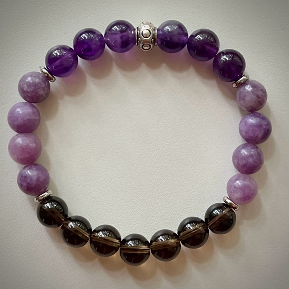 Stress and Anxiety Handcrafted Healing Bead Bracelet - Picture 2 of 5